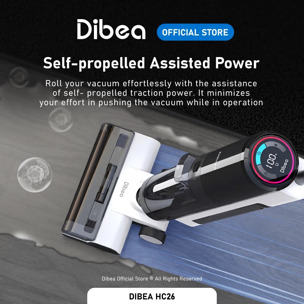 Dibea HC26 5-IN-1 Cordless Smart Wet Dry Floor Washer & Vacuum Cleaner