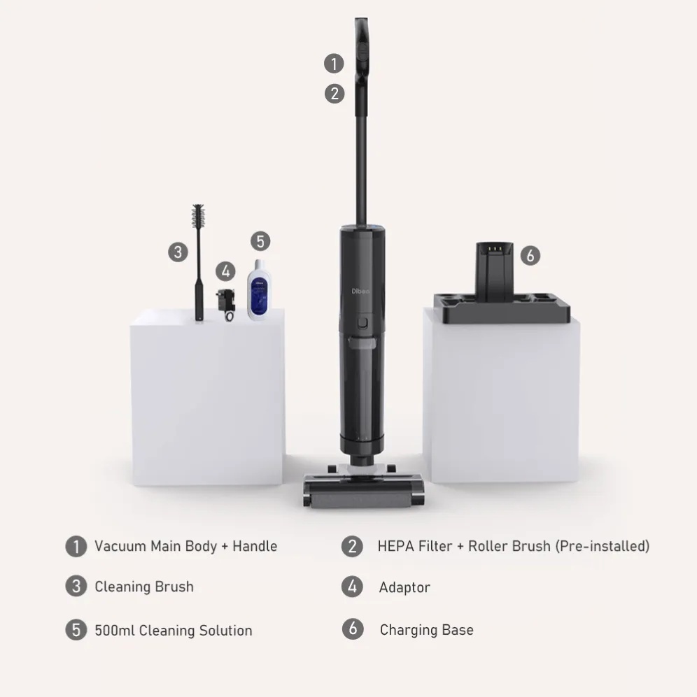 Dibea HC26 5-IN-1 Cordless Smart Wet Dry Floor Washer & Vacuum Cleaner