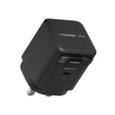 MOMAX 1-Charge+ 1-Port GaN 65W charger with Retractable USB-C Cable (Black)