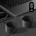 MOMAX Mag.link USB-C to Lightning Magnetic Cable 2m (Black)