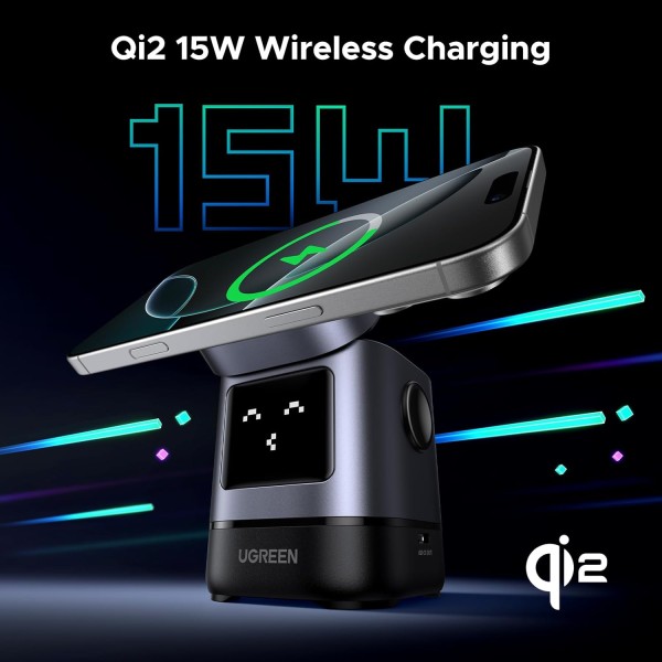 UGREEN 2-in-1 Magnetic Wireless Charger 20w