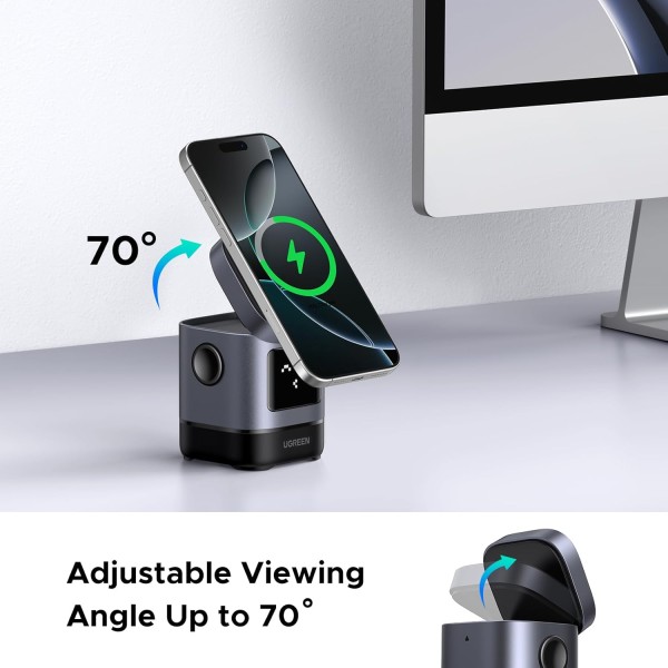 UGREEN 2-in-1 Magnetic Wireless Charger 20w