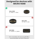 UGREEN Micro HDMI Male to HDMI Female Adapter Cable 22cm(Black)