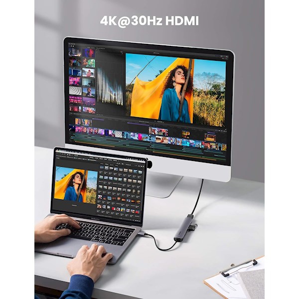 UGREEN USB-C to 4*USB 3.0+HDMI Adapter