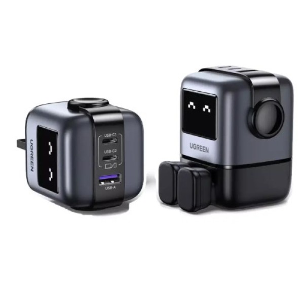 UGREEN Nexode RG 65W 3-Port GaN Fast Charger UK Grey CD361
