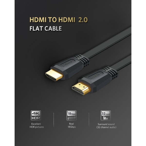 UGREEN HDMI Flat Cable 2m ED015
