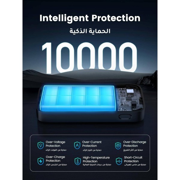 UGREEN 10000mAh PD-30W Two-way Fast Charging Power Bank PB502  