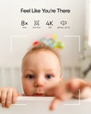 Eufy Baby Monitor E21 4K Wifi Pan & Tilt -White