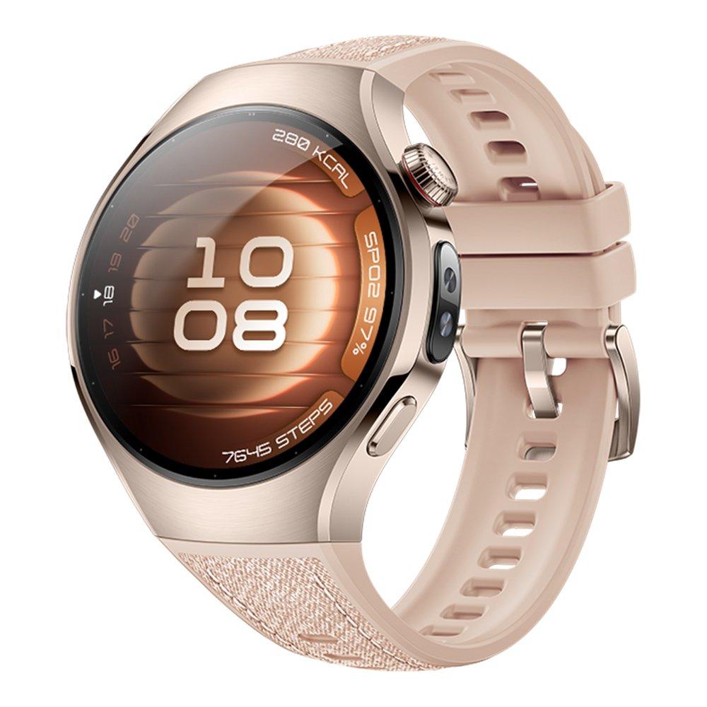 Huawei Smart Watch 5 Sand Gold Stainless Steel case - strap Beige