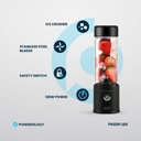 Powerology New 6-Blade Portable Juicer 450mL 126W – Black