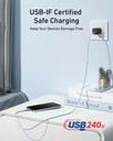Anker USB-C to USB-C Cable 240W (Upcycled-Braided) (0.9m/3ft) - BLUE
