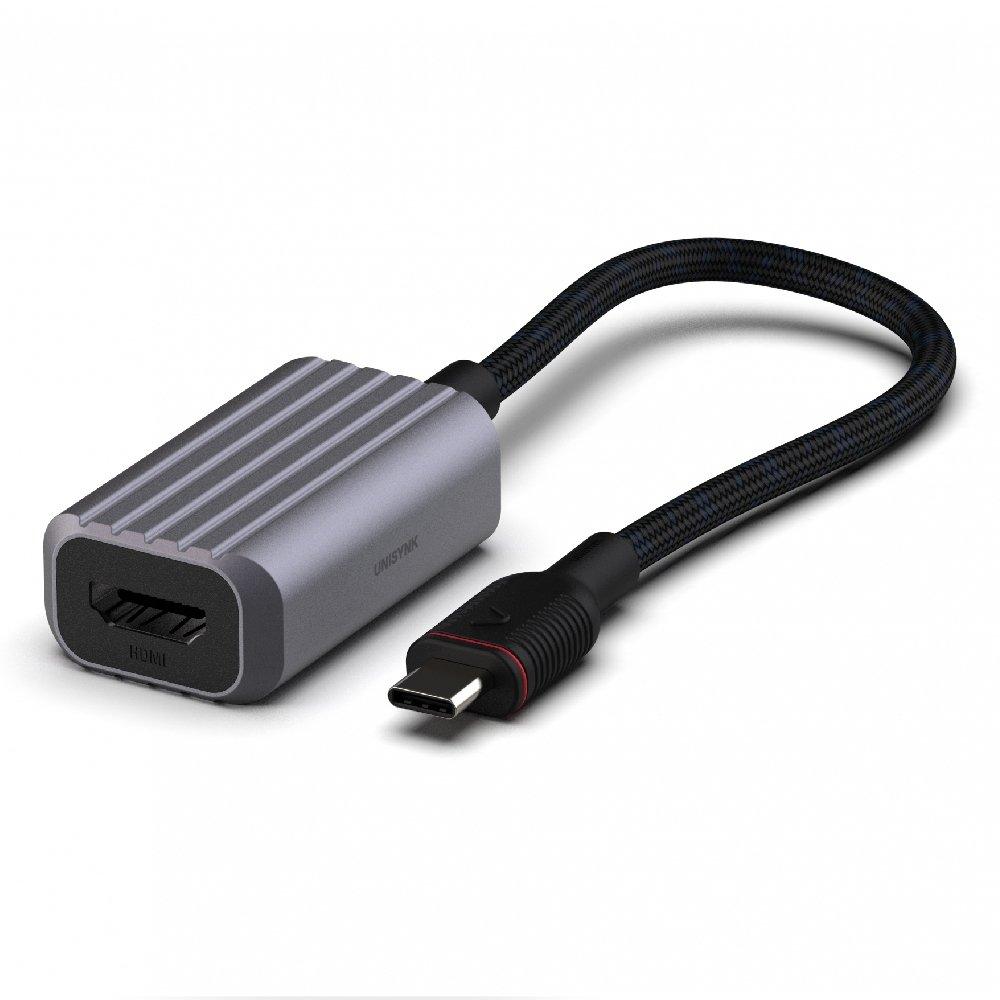 UNISYNK USB-C to HDMI 4K Adapter, 10378– Grey