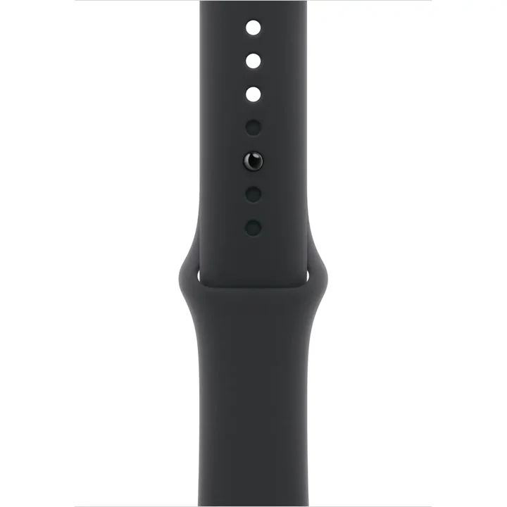 Apple Watch Series 10, 46mm, Jet Black Aluminium Case, Black Sport Band (GPS+Cellular)