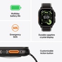 Apple Watch Ultra 3 GPS + Cellular 49mm Black Tit. Case w. Black Tit. Milanese Loop - Medium