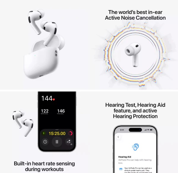 Apple AirPods Pro (3rd generation) with MagSafe Case (USB‑C)