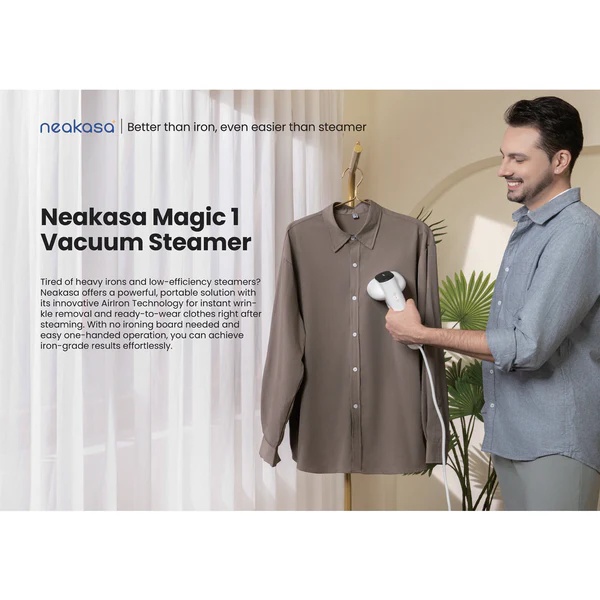 Neakasa Magic 1 Vacuum Steamer With AirIron Technology