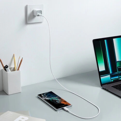 ANKER 322 USB-C Cable 3ft, 0.9 M / 60W White