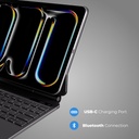 MT13PRO2024 AR EN BK Blupebble iPad Pro 13" Magic Folio w Trackpad keyboard English BK