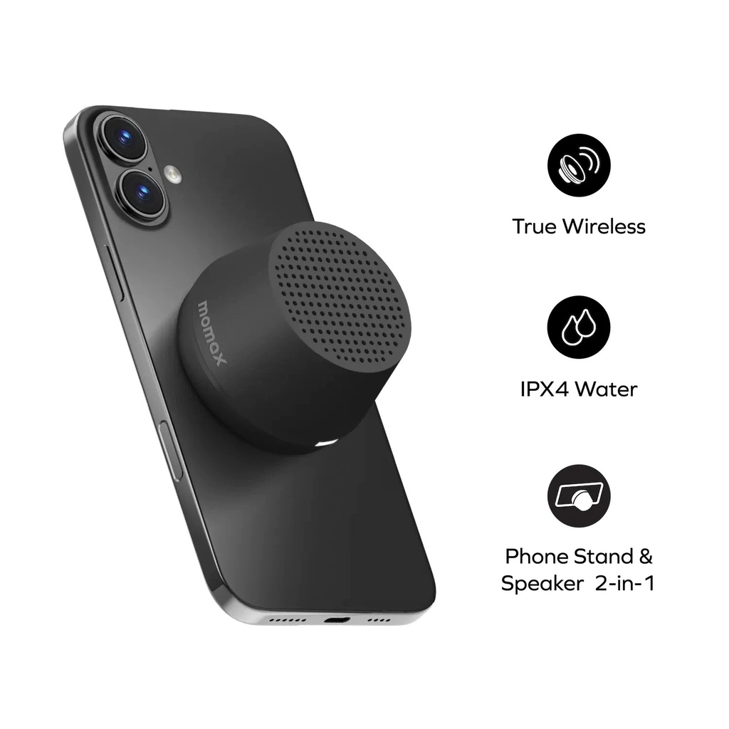 Ezzat 1-VIBE GO LITE Magnetic Wireless Speaker (Black)