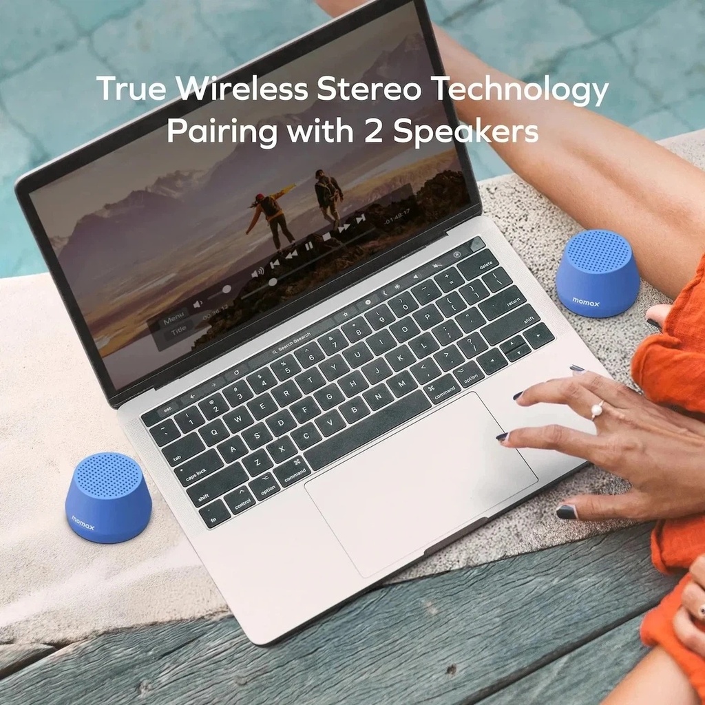 Ezzat 1-VIBE GO LITE Magnetic Wireless Speaker (Pink)