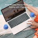 Ezzat 1-VIBE GO LITE Magnetic Wireless Speaker (Aqua)