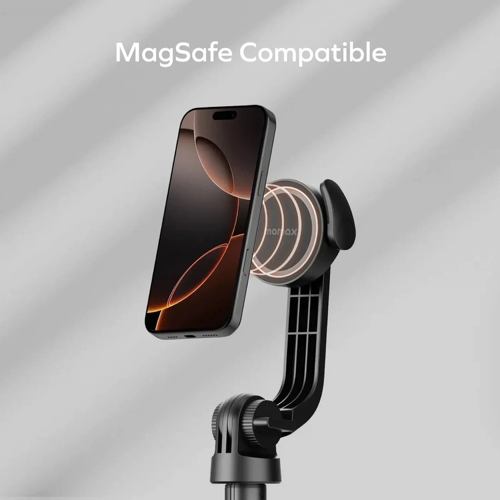 Ezzat 1-Snap Pole Magnetic Selfie Stick (Black)