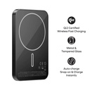 Ezzat 1-Power Q.Pass 5000mAh Qi2 Magnetic Wireless Battery Pack (Black)