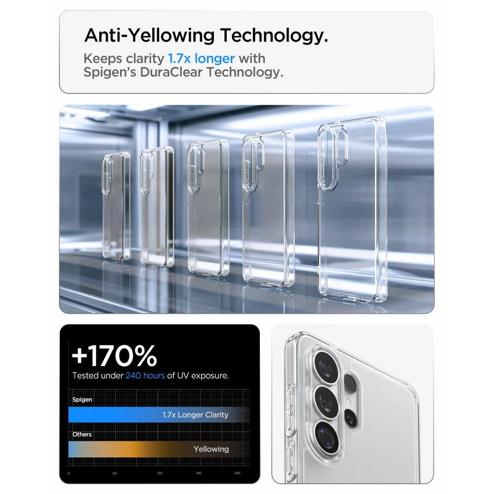 Spigen SAMSUNG GALAXY S26 ULTRA Case Ultra Hybrid CRYSTAL CLEAR