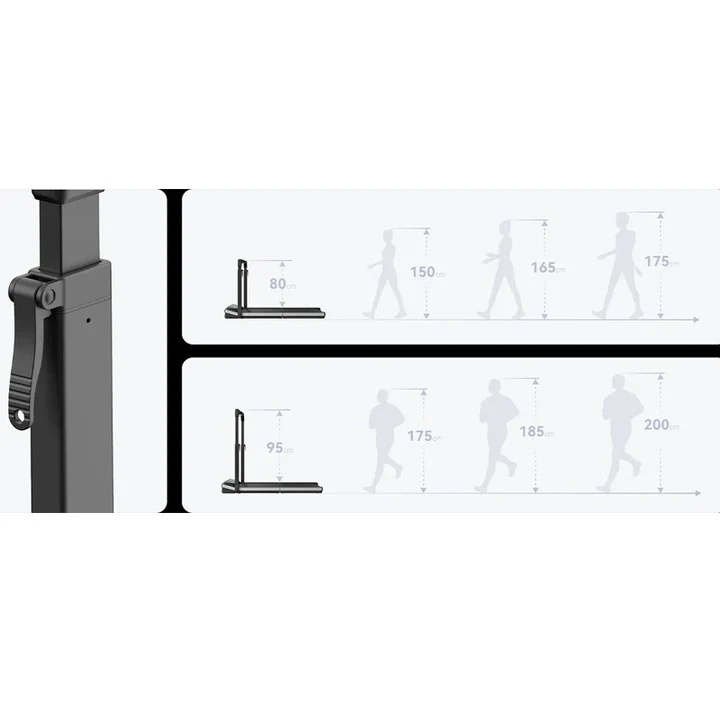 king smith Folded Walkingpad Z3 Hybrid with Max Speed 10km/h, with 1HP Brushless Motor