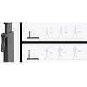 king smith Folded Walkingpad Z3 Hybrid with Max Speed 10km/h, with 1HP Brushless Motor