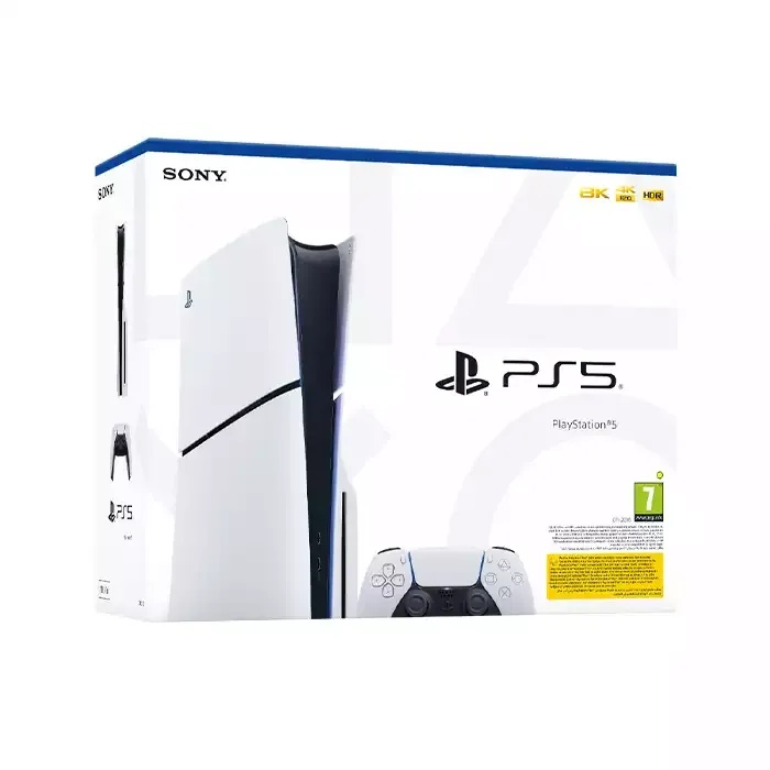 PLAYSTATION5 DISK(SLIM) CONSOLE (4K 120 HDR 8K) 1TB - (R2) - WHITE (EUROPEAN VERSION)