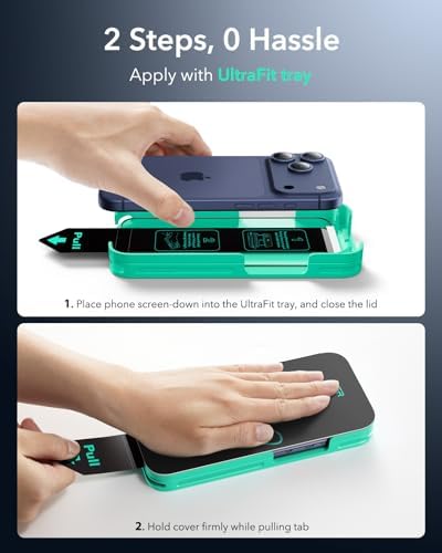 ESR Apple Iphone 17 Pro Max Tempered-Glass Screen Protector – Ultrafit Tray