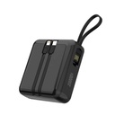 HELIX 4-in-1 Power Bank 20,000mAh – Built-in Cables, 20W PD Fast Charging, LED Display, Universal Compatibility | HELIMULTI-20