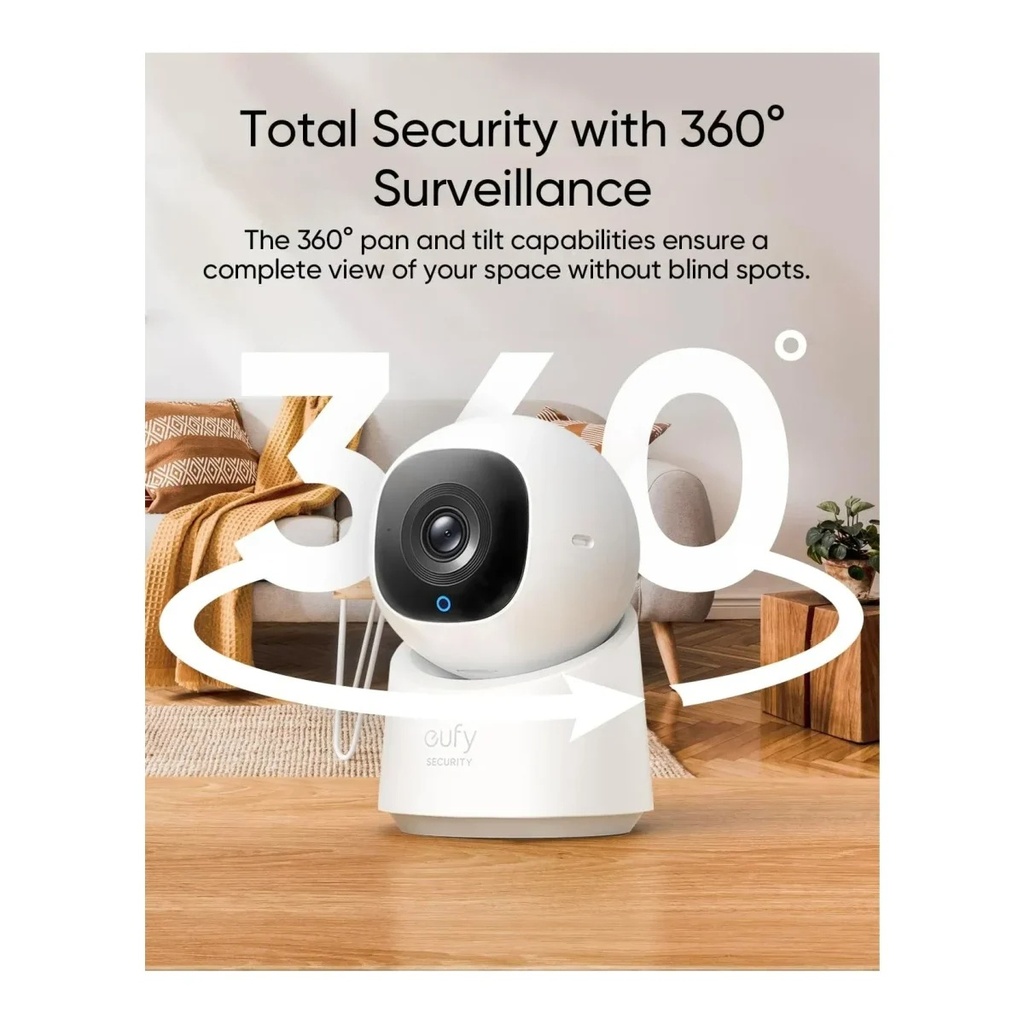 Eufy Indoor Cam C220 2K Pan & Tilt - White