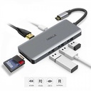 iWalk PD 100W 7-in-1 Station Hub Type-C Multiport Adapter,4K HDMI PD 100W USB 3.0 Card Reader - Gray