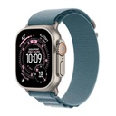 Apple Watch Ultra 3 GPS + Cellular 49mm Natural Titanium Case with Light Blue Alpine Loop - Medium