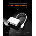 UGREEN USB Type C to HDMI + VGA Converter (White)