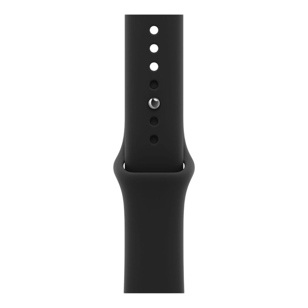 Apple Watch Series 12 46mm Black Aluminium Case with Black Sport Band - S/M