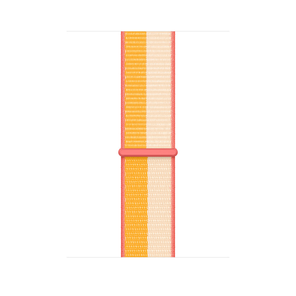 Apple Watch Strap Sport Loop 45mm Maize/White - Regular