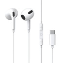 سماعة أذن سلكية Baseus C17 Enock USB-C جانبية داخل الأذن - أبيض