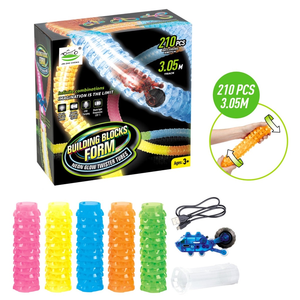 Car Race Track Set - 210 Piece