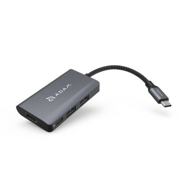 موزع CASA HUB A01m USB-C 3.1 بأربعة منافذ - رمادي