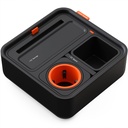 حامل أكواب CouchConsole مع صينية حامل الهاتف - برتقالي داكن