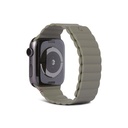 حزام مغناطيسي خفيف من السيليكون لساعة Apple Watch Series 1 8/SE/Ultra مقاس 49/45/44/42 مم - زيتوني