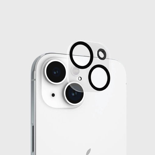 زجاج كاميرا Eltoro AR مع حلقة سيليكون لهاتف iPhone 15 6.1/6.7 - شفاف