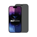 حماية شاشة Eltoro Double Strong CF لهاتف iPhone 15 Plus 6.7 - الخصوصية مع إطار أسود