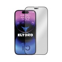 حماية شاشة Eltoro Double Strong CF لهاتف iPhone 15 Pro - 6.1 شفاف بإطار أسود