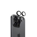 حلقات معدنية فردية لحماية عدسة الكاميرا من Eltoro لهاتف iPhone 15 Pro 6.1/6.7 - أسود