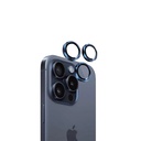 حلقات معدنية فردية لحماية عدسة الكاميرا من Eltoro لهاتف iPhone 15 Pro 6.1/6.7 - أزرق