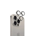 حلقات معدنية فردية لحماية عدسة الكاميرا من Eltoro لهاتف iPhone 15 Pro 6.1/6.7 - من التيتانيوم الطبيعي